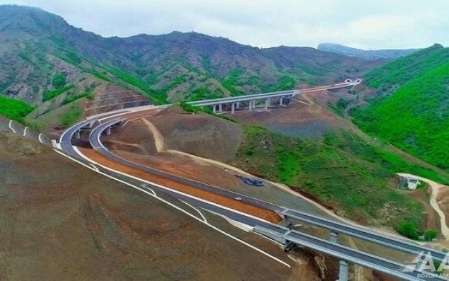 Qarabağdakı ödənişli yoldan möhtəşəm görüntülər - Video