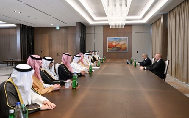 Prezident Ərəb Koordinasiya Qrupuna daxil olan üzv qurumların rəhbər şəxslərini qəbul edib - FOTO