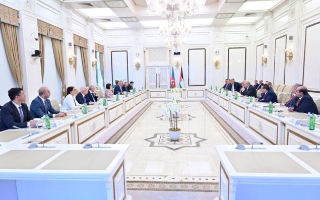 Sahibə Qafarova İordaniya Nümayəndələr Palatasının sədri ilə görüşüb