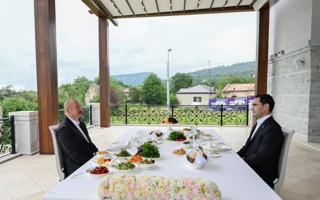 Azərbaycan və Türkmənistan prezidentləri Şuşada birgə nahar ediblər