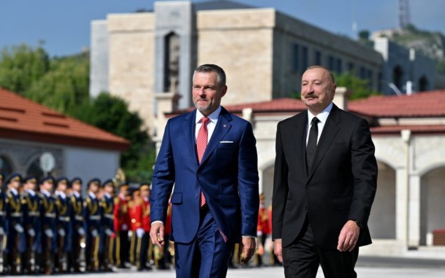 Slovakiya Prezidentinin Şuşada rəsmi qarşılanma mərasimi olub