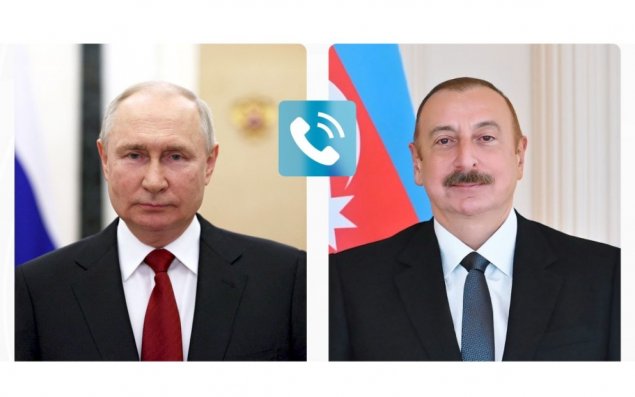 Vladimir Putin Prezident İlham Əliyevə zəng edib