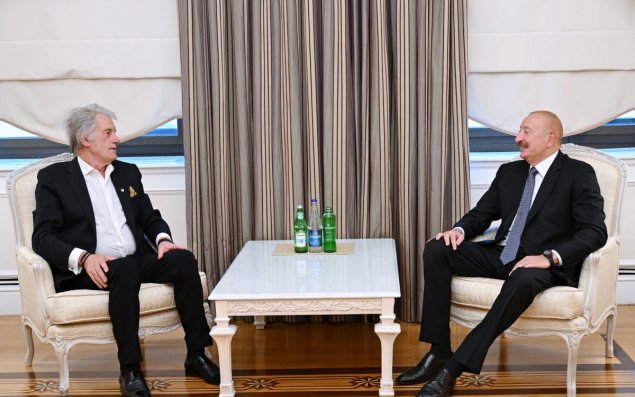 Azərbaycan lideri Ukraynanın sabiq Prezidenti ilə görüşüb