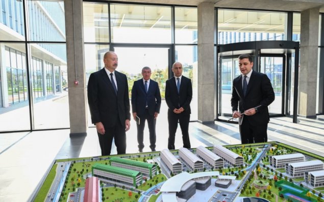 Prezident İlham Əliyev “SABAH.city” innovasiya şəhərciyinin birinci mərhələsinin açılışında iştirak edib - FOTO