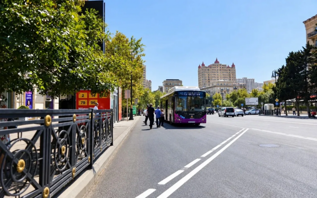 Bakıda yeni avtobus zolağı təşkil edildi