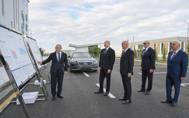 Prezident İlham Əliyev Pirallahı Sənaye Parkında dərman istehsalı müəssisəsinin açılışında iştirak edib - FOTO